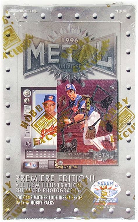 1996 fleer metal baseball hobby box|1996 Fleer Skybox Metal Universe Baseball Box (Hobby).